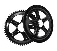 Zilimontt Corona di ricambio per catena Ebike per BBS01 BBS02 HD Mid Drive, pignone in acciaio 44T 46T 48T, durevole e leggero, resistente alla ruggine per elettrico (48T)