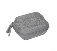 Zilimontt Custodia rigida per action camera Insta360 GO3 e GO3S, custodia protettiva in pelle PU e custodia EVA con rivestimento in velluto, compatta, 8,2 x 7,9 x 4,9 cm, leggera, 33 g (grigio)