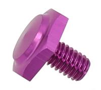 Zilimontt Dado in metallo per mulinelli da pesca - Parte di ricambio compatibile con Daiwa, Stella, Zillion, Ryoga e per mulinelli lunghi Zi - Metallo lavorato (dado viola)