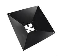 Zilimontt Deflettore per scoiattoli in metallo per pali in legno da 10,2 x 10,2 cm, resistente alle intemperie, protegge da scoiattoli e procioni con struttura robusta