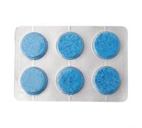 Zilimontt Detergente per parabrezza auto compresse solide effervescenti, confezione da 6 rondelle concentrate per uso automobilistico, biodegradabile, senza fosfato, compatibile con