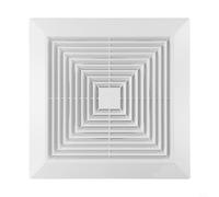 Zilimontt Diffusore a soffitto quadrato in ABS per condizionatore d'aria, anti-invecchiamento, pannello a molla a scatto, copertura di ventilazione bianca da 100/150/200 mm, per la casa per HVAC (200)