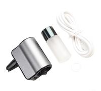 Zilimontt Diffusore di aromi wireless per auto, capacità di olio essenziale da 10 ml, accensione e spegnimento automatico con auto, clip in lega di alluminio, mini deodorante per auto