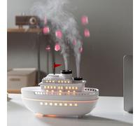 Zilimontt Diffusore e umidificatore per aromaterapia con doppia modalità di nebulizzazione, serbatoio d'acqua da 300 ml, alimentazione USB 5 V, funzionamento silenzioso a 28 dB per camera da letto e