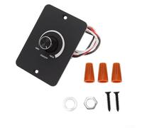 Zilimontt Dimmer DC 12V 5A con regolazione e controllo della manopola rotante, alloggiamento in alluminio per luci LED, alogene, incandescenti, monocromatiche, compatibile con
