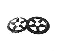 Zilimontt Ebike Corona di ricambio per BBS01 BBS02 HD Mid Drive Motor, pignone in acciaio 44T 46T 48T, durevole e leggero, resistente alla ruggine per elettrico (46T)