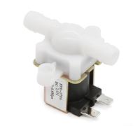 Zilimontt Elettrovalvola dell'acqua in plastica CC 12 V/24 V per controllo del flusso aperto con filtro integrato di alimentazione liquido compatibile fino a 100 °C con scaldabagni normalmente Hot