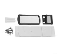 Zilimontt Fermaporta magnetico per pavimento, ultra sottile, senza trapano, per porte in vetro, struttura in lega di zinco con maggiore forza magnetica e assorbimento degli urti, adatto (grigio)