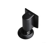 Zilimontt Fermaporta meccanico antivento per pavimento con punzonatura, installazione per casa e giardino, realizzato in lega di zinco di lunga durata in diversi colori (nero)