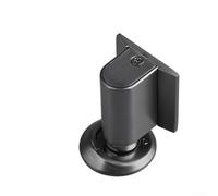 Zilimontt Fermaporta meccanico antivento per pavimento con punzonatura, installazione per casa e giardino, realizzato in lega di zinco di lunga durata in diversi colori (grigio)