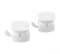 Zilimontt Fermaporta per caravan, camper e rimorchio, fermaporta in nylon con leva, bianco o nero (2 pezzi) bianco)