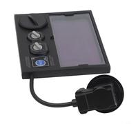 Zilimontt Filtro lente casco saldatura con visiera solare auto-oscurante, DIN4 a DIN9-13 ombra regolabile, 110 x 90 mm, area di visualizzazione 92,5 x 42,5 mm, protezione UV/IR DIN15,