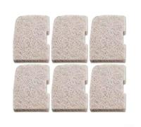 Zilimontt Filtro per la rimozione dell'ammoniaca per acquario, 6 pezzi, in fibra di cotone, compatibile con 306/307/406/407, 12 x 7,3 cm, per acquari d'acqua dolce e salata, trappole