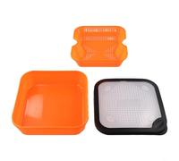 Zilimontt Filtro per pellet 2 in 1 con telaio interno per drenare esche per la pesca alla carpa come vermi, canapa, carne, ruote e pellet, coperchio ventilato per la preparazione di esche (5,5-OS)