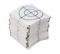 Zilimontt Foglio riflettente per Total Station, 100 pezzi, per nastro riflettore, quadrati, con mirino, per il monitoraggio delle costruzioni di indagine, bianco, 20-60 mm (5 cm x 5 cm)