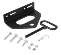 Zilimontt Gancio di traino per trattore per tosaerba, in acciaio resistente, spessore 6 mm, con scanalatura per catena e foro per gancio, compatibile con artigiani, carrelli, ATV, rimorchi, da 4 a