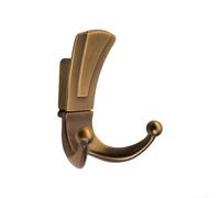 Zilimontt Gancio doppio in lega di zinco bronzo, per bagno, montaggio a parete, a lunga durata, resistente, per indumenti e cappelli musicali con strumenti (2)