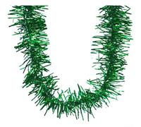 Zilimontt Ghirlanda di Natale con lamina metallica per albero di Natale e decorazione per eventi, crea un'atmosfera festosa accattivante (2 m verde)