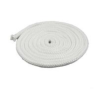 Zilimontt Guarnizione in fibra di vetro per stufe a legna, 3 m x 6/8/10/12 mm, per stufe a legna, caldaia, camino, camino, porta, resistente alle alte temperature, resistente al calore (10 mm x per 3
