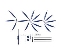 Zilimontt Harlow, girandola a vento in metallo per decorazione da giardino, 90 cm, moderna e minimalista, in ferro battuto, con design rotante, per patio, portico, cortile e vita all'aperto (blu)