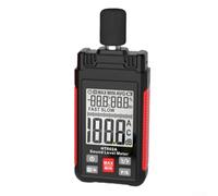 Zilimontt HT602A Misuratore di livello sonoro digitale con display LCD, gamma 30-130dBA, precisione ±1.5dB, misurazione decibel ponderata A, risposta veloce/lenta, temperatura ambiente