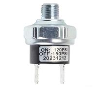 Zilimontt Interruttore di controllo della pressione dell'aria per compressore d'aria, filettatura 1/8 NPT, valvola pneumatica regola la pressione del serbatoio, compatibile con sistemi da 90-120 PSI e