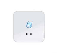 Zilimontt Interruttore sensore a infrarossi senza contatto, pulsante di controllo senza contatto, distanza regolabile 5-20 cm, ritardo 0,3-30 s, CC 12 V/24 V per sistemi di controllo accessi, nero