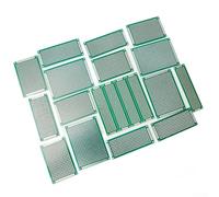 Zilimontt Kit di 20 schede di prototipazione PCB, set di schede Veroboard a doppio lato, dimensioni miste 2 x 8 cm, 3 x 7 cm, 4 x 6 cm, 5 x 7 cm, 2,54 mm per circuiti elettronici