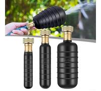 Zilimontt Kit di 3 vesciche di scarico per tubi da 1 a 6 pollici, adatto per scarico principale e linea fognaria, compatibile con rubinetti 15/16-27 e 3/4 GHTM, include tubo retrattile da 3 m con