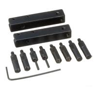 Zilimontt Kit di accessori per pinza digitale con 8 teste di misurazione, 2 morsetti e chiave per la misurazione interna ed esterna della scanalatura, compatibile con varie marche
