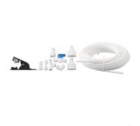 Zilimontt Kit di collegamento per la linea di alimentazione dell'acqua del frigorifero con doppi connettori per frigorifero, raccordi a innesto rapido per sistema RO per distributore di acqua per