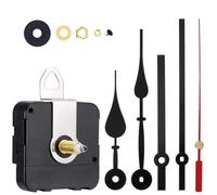 Zilimontt Kit di movimento per orologio al quarzo per progetti fai da te, lunghezza albero 20 mm e altezza filettatura 11 7 mm con lancette dell'orologio per sostituzione dell'orologio (A)