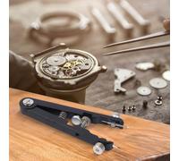 Zilimontt Kit di pinze per anse a molla per orologi, con regolazione a vite, per la rimozione del cinturino e la riparazione della lunghezza della lunghezza nella manutenzione dell'orologio (nero)