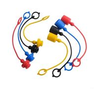 Zilimontt Kit di protezione antipolvere per accoppiamento idraulico professionale ad innesto rapido maschio femmina, per ISO7241-A, 4 paia di colori multipli (3/8)