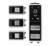 Zilimontt Kit di retrofit per interruttore digitale per auto per Range Rover Sport L494 L405 2013-2017, compatibile con, nero/argento ABS+PC, Direct Fit, 4-Pie