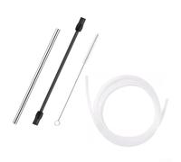 Zilimontt Kit di ricambio per tubo montalatte EQ6 per macchine da caffè - Tubo per schiumare macchina espresso compatibile con serie EQ6, silicone flessibile per uso alimentare (set4)