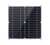 Zilimontt Kit pannello solare monocristallino flessibile da 20 W 18 V con doppia uscita USB e CC, pellicola PET impermeabile per auto, marina, camper, campeggio, giardino, include 10