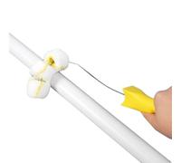 Zilimontt Kit rullo professionale per pittura per tubi, per superfici cilindriche e curve con telaio lungo curvo e due coperture, ideale per tubi diagonali da 1 1/4" a 2 1/4", pali (pennello piegato)