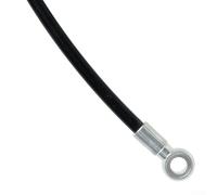 Zilimontt Kit tubo freno idraulico per bici, 2 m, 5,0 mm, in gomma con adattatore Banjo, ago per olio, oliva e guarnizioni, compatibile con freni a disco BH90 per M7000, per XT (nero)