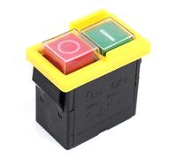 Zilimontt KJD6 Interruttore di sicurezza magnetico a pulsante per apparecchiature industriali, interruttore di controllo on/off impermeabile IP54, 250 V AC 6/, compatibile con TUV EN61058 e VDE