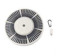 Zilimontt Lampada solare per bandiera, con 128 LED super luminosi, pannello solare da 3,6 W e batteria al litio da 2500 mAh, per la maggior parte delle aste da 4,5 a 7,5 m, impermeabile IP55, per