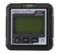 Zilimontt Livella digitale magnetica in ABS con base inclinometro, goniometro elettronico per la lavorazione del legno e la riparazione automobilistica, intervallo di misurazione 4 x 90°, sostanza