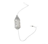 Zilimontt Mangiatoia trasparente per larve da nuoto, per attrezzatura da pesca alla carpa, design con telaio scanalato in plastica, tiene l'esca in modo sicuro per un lancio accurato, adatto per vermi