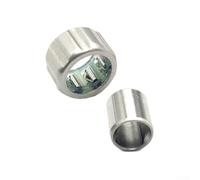 Zilimontt Manicotto per cuscinetti in metallo per mulinelli da pesca Baitcasting, pezzo di ricambio compatibile con Kastking Kestrel, Valiant e per modelli Eagle II (argento, 1 set)