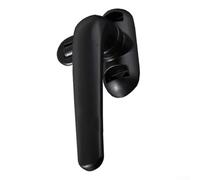 Zilimontt Maniglia a ghigliottina in lega di alluminio, serratura antifurto con design piatto, per cucina, bagno, camera da letto, ufficio, finestre e porte in nero o bianco (nero destro)