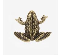 Zilimontt Maniglie artistiche per porta in ottone, confezione da 2, per casa e ufficio, struttura in ottone massiccio con intricata artigianalità, dimensioni 3,6 x 3 cm, originale o vecchio (B)