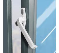 Zilimontt Maniglie in lega di alluminio di alta qualità con meccanismo di bloccaggio per porte con doppi vetri e set di accessori di ricambio include 2 maniglie