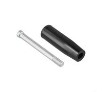 Zilimontt Manopola girevole M6/M8/M10 con stelo filettato maschio, manopola girevole in plastica nera e metallo, per fresatrice, tornio, smerigliatrice, attrezzature industriali (M10 x 80)