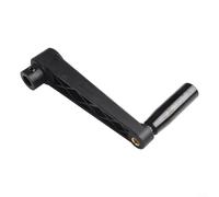 Zilimontt Manovella con foro rotondo per generatori a manovella e macchinari, diametro 8-16 mm, struttura rinforzata in nylon e acciaio al carbonio con impugnatura ergonomica (16 mm)