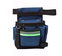 Zilimontt Marsupio, borsa portautensili portatile per elettricisti, ampio spazio di archiviazione, marsupio multitasche in tessuto Oxford 600D, cintura regolabile per elettricista (C)